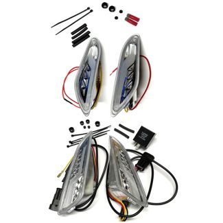 CLEAR LENS DELUXE SET OF 4 LED SEQUENTIAL FRONT & REAR TURN SIGNAL CONVERSION KIT SPRINT-PRIMAVERA USA 2015 TO CURRENT