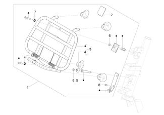 Vespa Primavera 150 Touring Front Rack 2015-Current