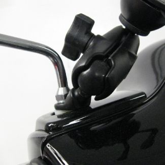 RAM** **angled** bracket below mirror stem** Mount