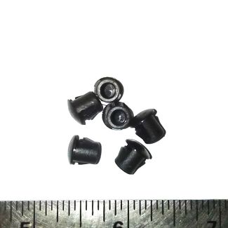 PLUG KIT FOR FRONT REFLECTOR REMOVAL UNPAINTED BLACK VESPA PRIMAVERA/SPRINT (SET OF 6)