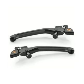 RIZOMA 3D CNC **BLACK** PAIR OF ADJUSTABLE LEVERS - GT/GTS/300 SUPER 2005-2022 **CLOSEOUT**