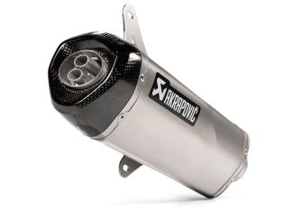 TWIN PIPE Akrapovic Performance Exhaust Muffler Pipe for Vespa GTS GTV Super & HPE (2006-2022) Stainless Steel (S-VE3SO9-HRSS)