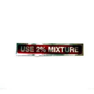 2% Mixture gas cap sticker Rotary Valve Engines 