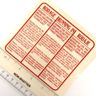 Running In Decal 2% RED