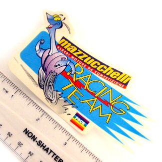 Mazzucchelli Sticker: Blue Rectangle Racing Team Logo