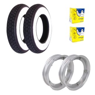 Deluxe Premium Tire Kit **Continental White Wall** Vespa Smallframe