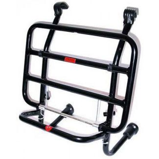 **BLACK**FRONT FOLDING RACK GT/GTS/GTV FACO (NO DRILLING; WILL NOT WORK W/ "GT11F" FRONT BARS)