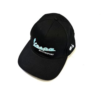 Vespa Motorsport Baseball Cap Hat Black, One size fits all