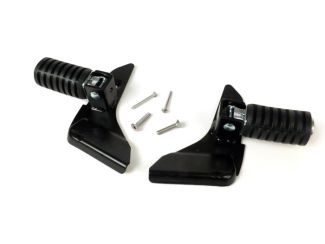 *BLACK* FOLD OUT PASSENGER FOOT PEGS BUZZETTI PRIMA/SPRINT