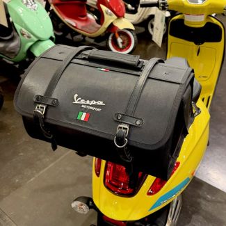 *BLACK* ROLL BAG BLACK VESPA PRIMAVERA SPRINT GTS300-GTS310 **SCOOTERWEST EXCLUSIVE**