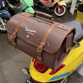 *BROWN* ROLL BAG VESPA PRIMAVERA SPRINT GTS300-GTS310 **SCOOTERWEST EXCLUSIVE**