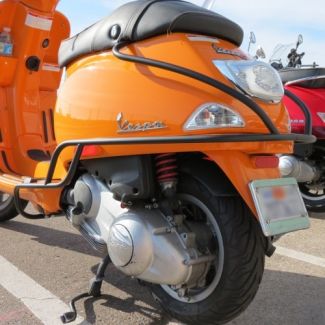 Matte Black Rear Side Bars Vespa S