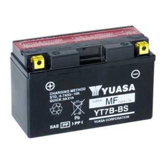 YUASA YT7B-BS 12 Volt 6.5Ah Battery - Yamaha ZUMA 125 (4P9-H2100-20-00 , YT7-BBS00-00-00)