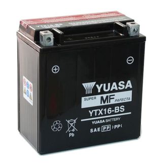 YUASA YTX16-BS Battery 12 VOLT 14Ah MP3 400 & MP3 500 (639860)