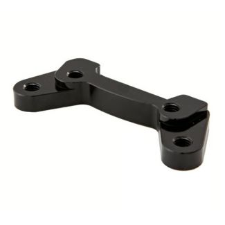 ADAPTOR ZELIONI FOR BREMBO CNC CALLIPER, REAR ALUMINIUM CNC BLACK ANODISED FOR VESPA GTS/GTS SUPER/GTV/GT60 2005-2022