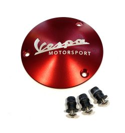 ScooterWest.com - VESPA MOTORSPORT RED CNC MACHINED ALUMINUM