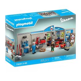 Amazon.com: Playmobil 71620 Garage Vespa 60s - Includes Two