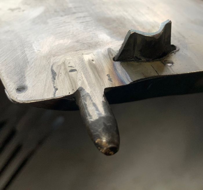 ScooterWest.com - Italian Repro Engine Side Cowl Vespa VNA/VNB/VBA