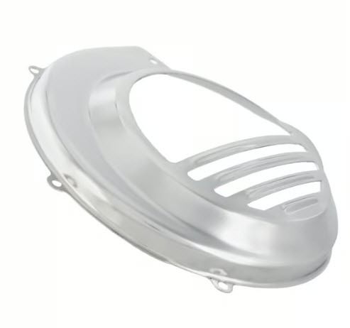 ScooterWest.com - CHROME Flywheel Fan Cover VESPA P125X P200E VNX