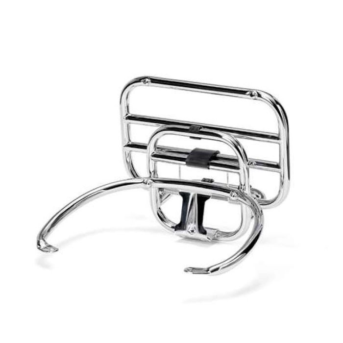 ScooterWest.com - **CHROME** REAR FOLDING RACK W/ PASSENGER