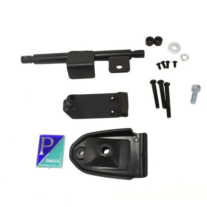ScooterWest.com - Vespa Black Front Legshield Crash Bars VESPA