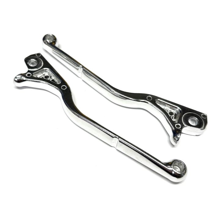 ScooterWest.com - LEVER PAIR LEFT & RIGHT HIGH POLISH ALUMINUM