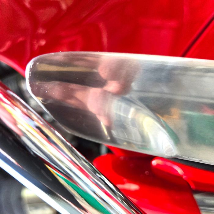 ScooterWest.com - **CHROME** REAR CRASH BARS ORIGINAL PIAGGIO