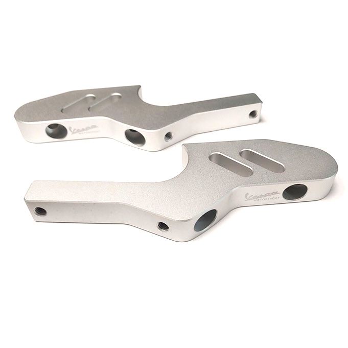 ロッド vespa ScooterWest.com - **SILVER** VESPA MOTORSPORT CNC MACHINED