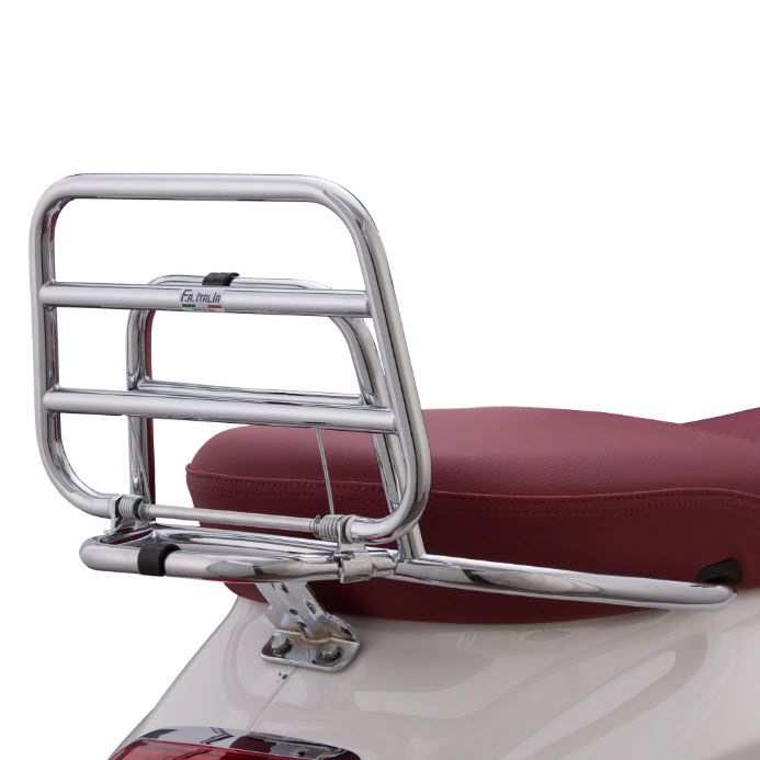 ScooterWest.com - **FA ITALIA** CHROME REAR FOLDING RACK PRIMAVERA SPRINT