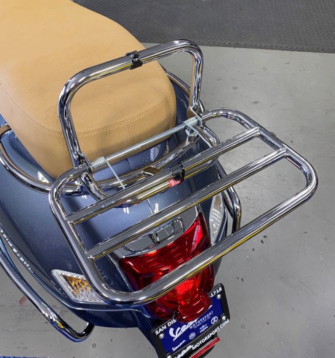 ScooterWest.com - Faco Folding Chrome Rear Rack for HPE GTS