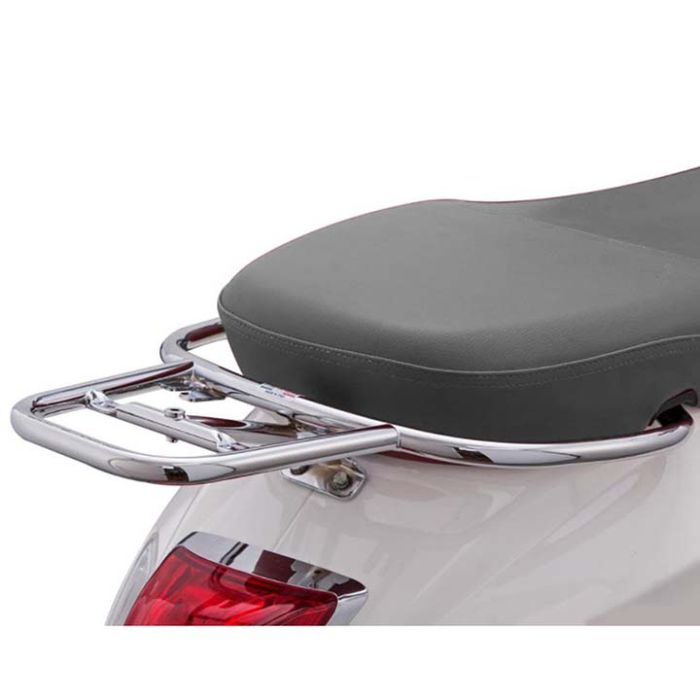 ScooterWest.com - FA ITALIA Vespa Chrome Rear Rack for Topcase