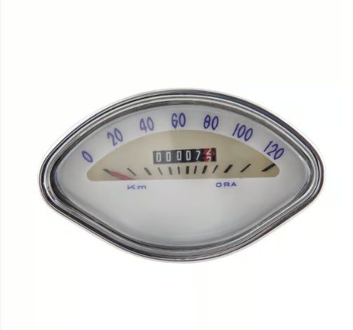 ScooterWest.com - 120KM CLAMSHELL SPEEDO AFTERMARKET VINTAGE VESPA