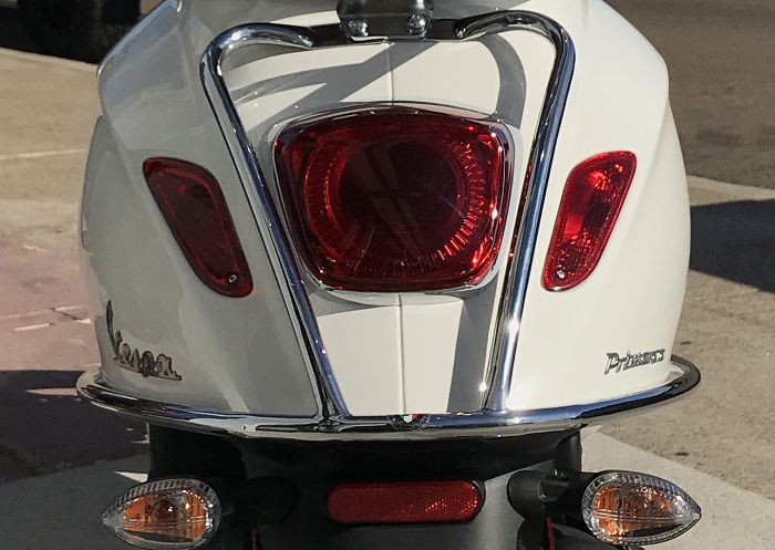 ScooterWest.com - **CUPPINI** CHROME REAR BARS VESPA PRIMAVERA